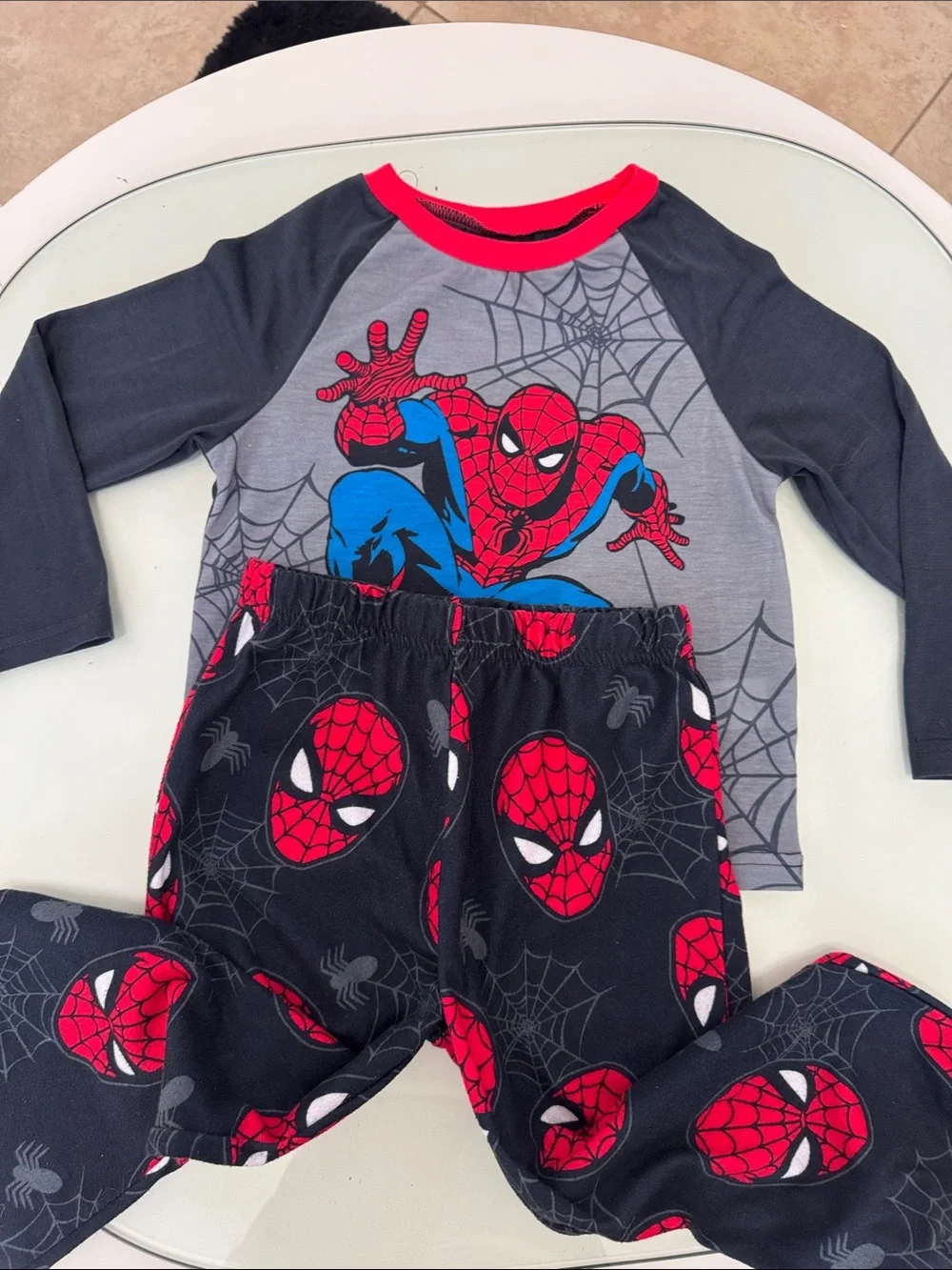 Spider-Man Kids Pajama Set - Red, Blue & Black